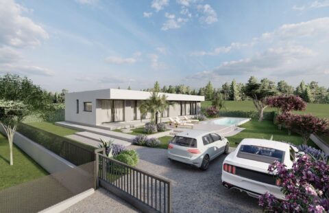 Two modern new buildings near Labin – Nedešćina